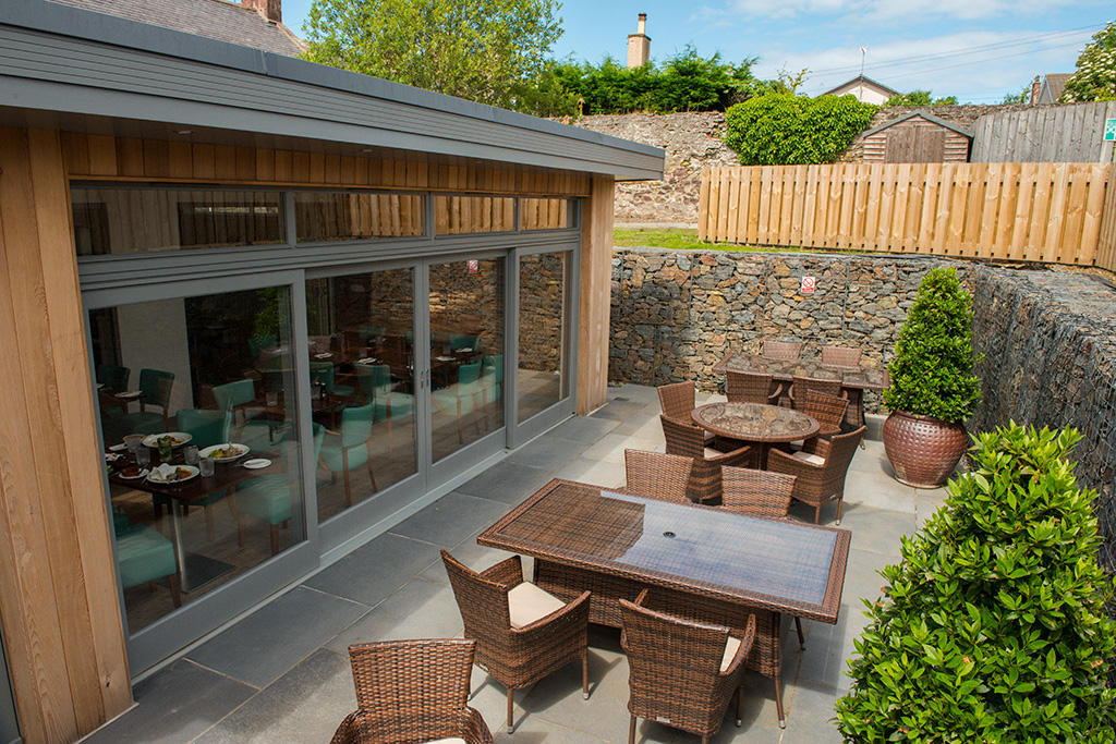 Interior seating area at The Fife Arms Hotel