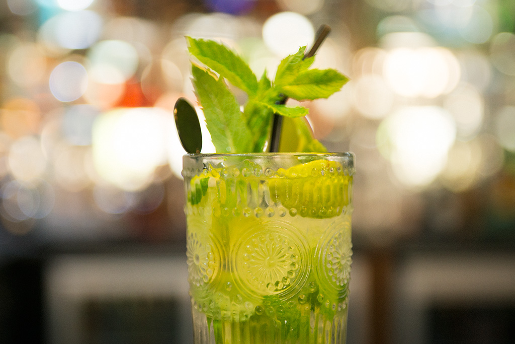Mint cocktail served at The Fife Arms Hotel